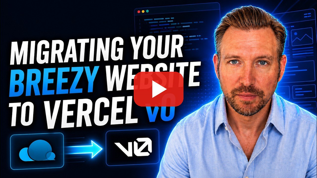 Watch the tutorial: Migrating your Breezy website to Vercel v0